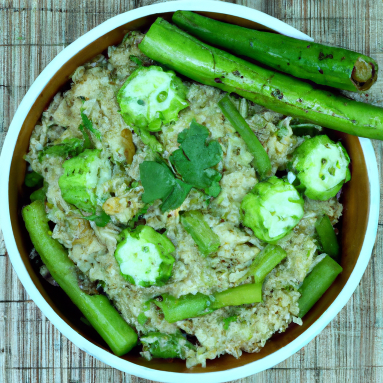 Bengali Bliss Bowl: Ridge Gourd and Puffed Rice Medley