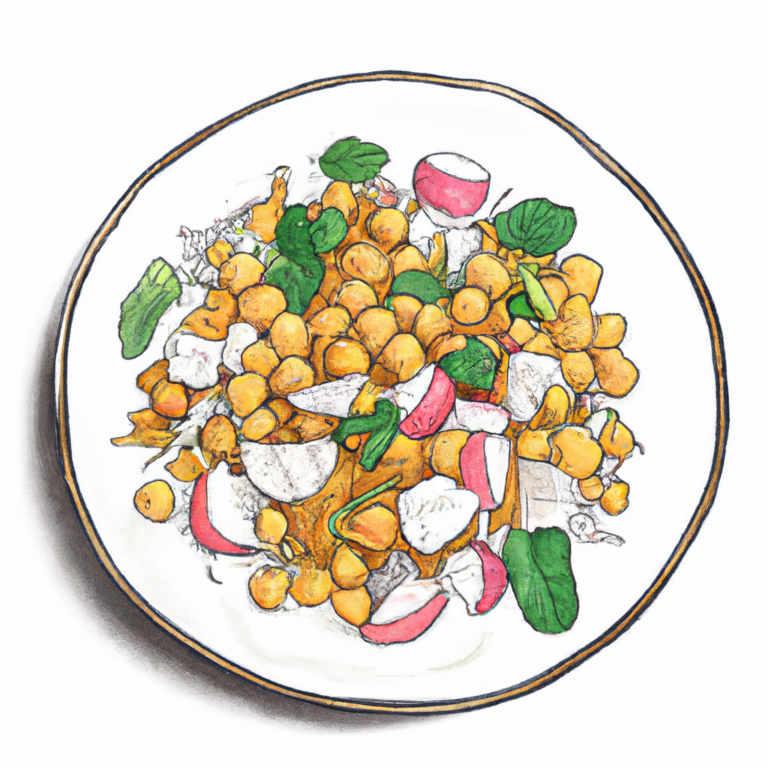 Radish and Turnip Chickpea Stir-fry with Muskmelon Mint Yoghurt