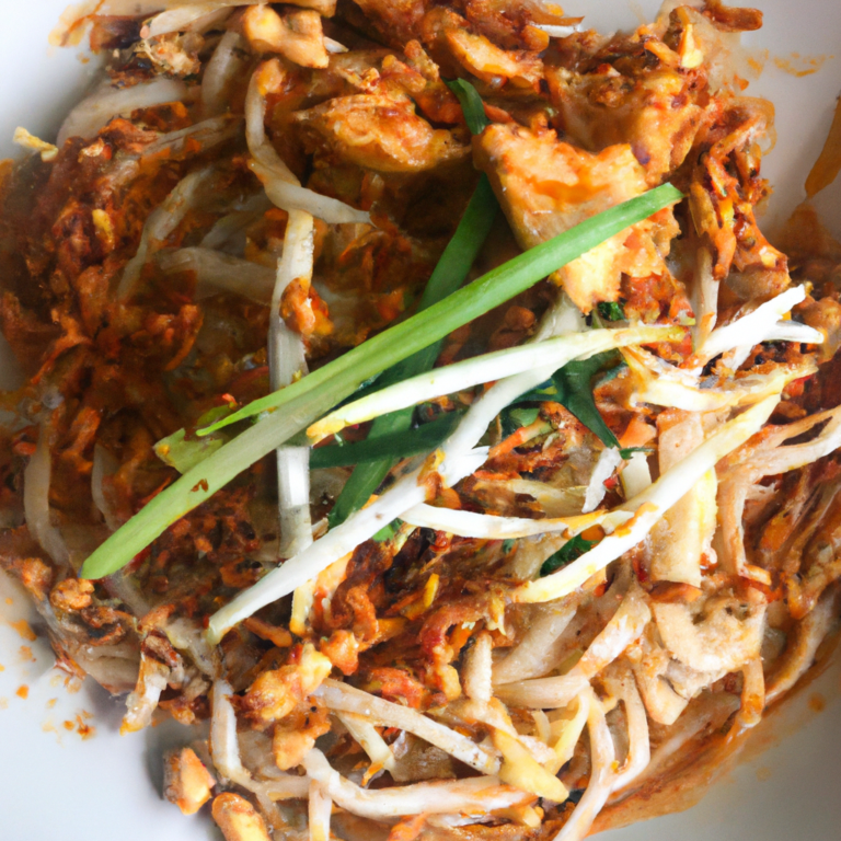 Spicy Thai Chicken Noodles with Peanut Sauce